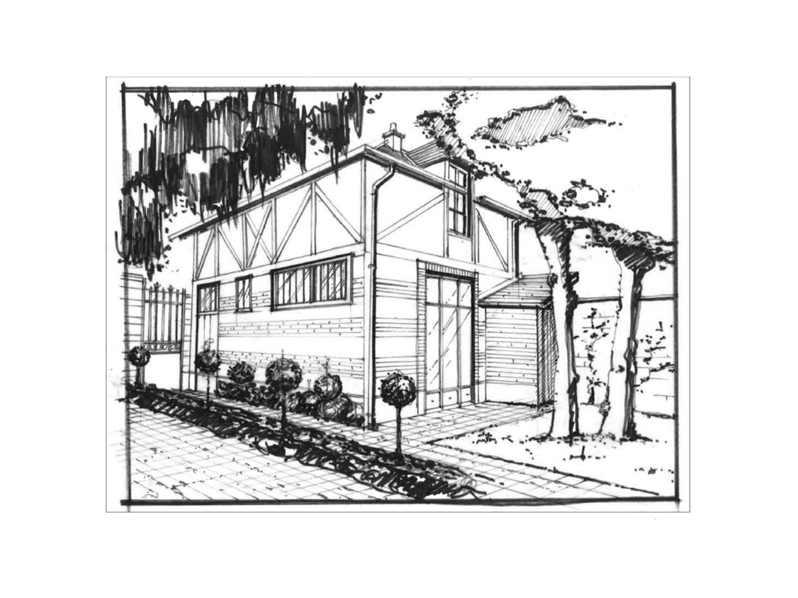 Perspective de l'annexe par Architecte d'intérieur ID CHRISTOPHE DAUDRE